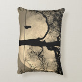 Kat op een draad Volle Maan Accent Kussen (Achterkant (Verticaal))