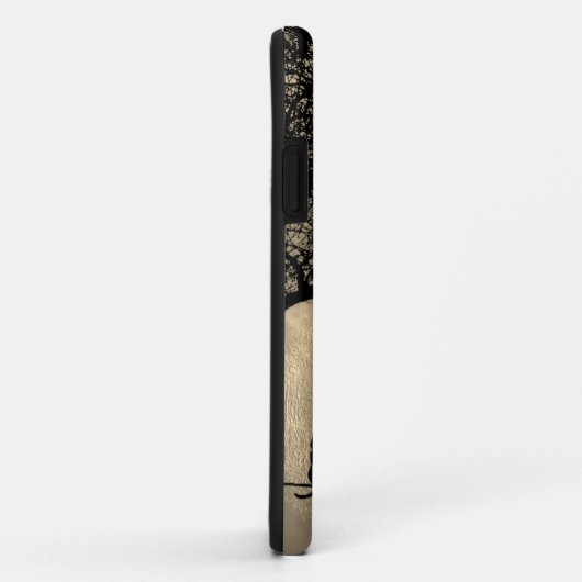 Kat op een draad Volle Maan Case-Mate iPhone Case (Achterkant/rechts)