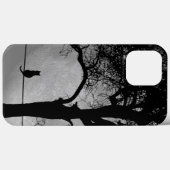 Kat op een draad Volle Maan Case-Mate iPhone Case (Achterkant (horizontaal))