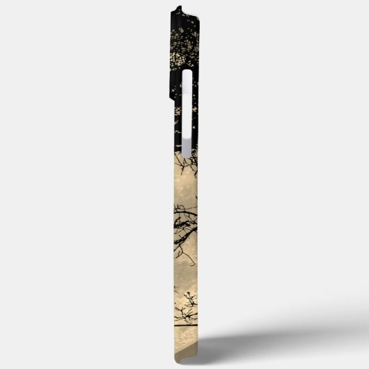 Kat op een draad Volle Maan Case-Mate iPhone Case (Achterkant / Links)