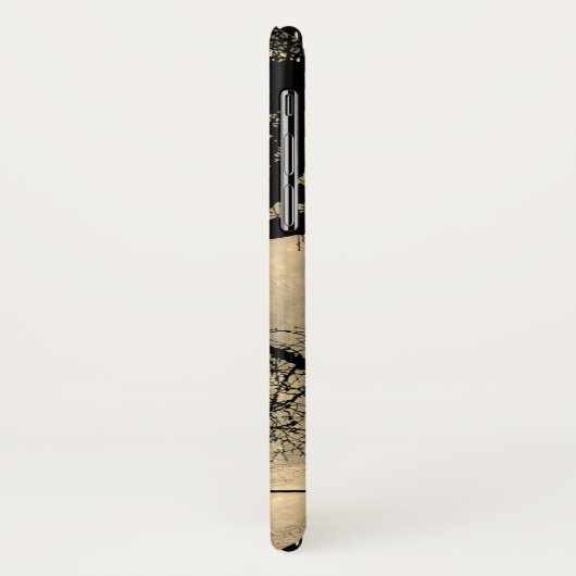 Kat op een draad Volle Maan Case-Mate iPhone Case (Achterkant/links)