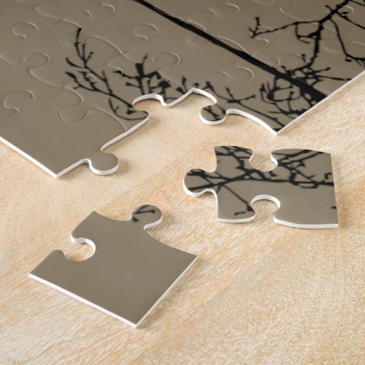 Kat op een draad Volle Maan Legpuzzel (Zijkant)