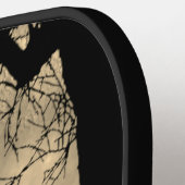 Kat op een draad Volle Maan met Naam Pickleball Paddle (Links Detail)