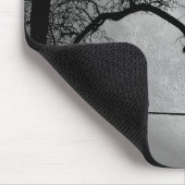 Kat op een draad Volle Maan Muismat (Hoek)