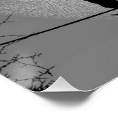 Kat op een draad Volle Maan Perfect Poster (Hoek)