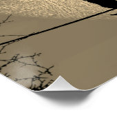 Kat op een draad Volle Maan Perfect Poster (Hoek)