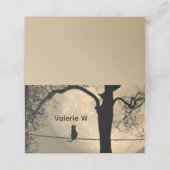 Kat op een draad Volle Maan Plaatskaartje (Buitenkant ongevouwen)