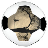 Kat op een Draad Volle Maan Voetbal (Gedraaid)