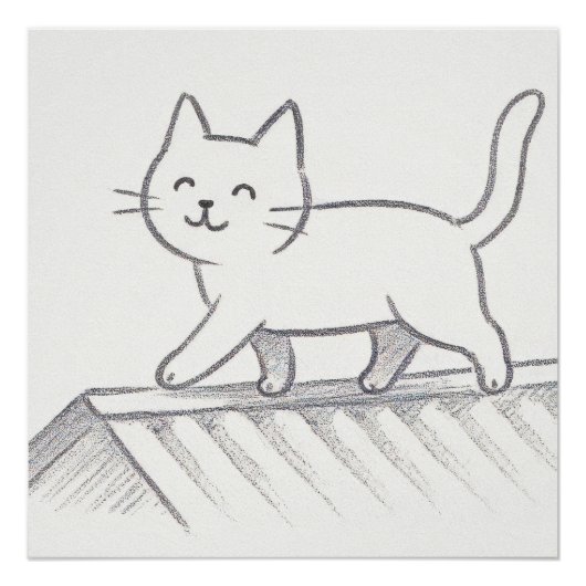 Kat Op Een Heet Blikken Dak Perfect Poster (Voorkant)