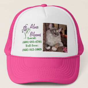 Kat op een pet... trucker pet