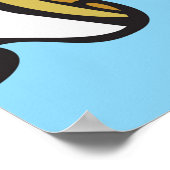 Kat op een Poster van een zeilboot (Hoek)