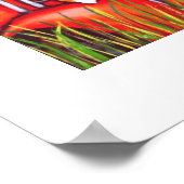 Kat op een snelrijdak" van Jamie Wogan Edwards Poster (Hoek)