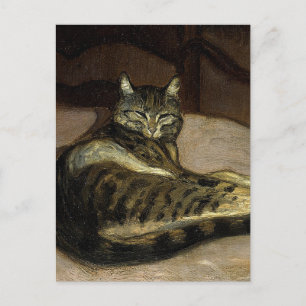 “Kat op een stoel” door Theophile Steinlen Briefkaart