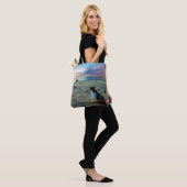 Kat op een strand tote bag (Op model)