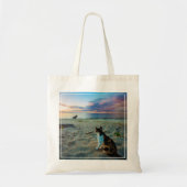 Kat op een strand tote bag (Voorkant)