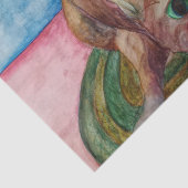 kat op een weefsel van een mat tissuepapier (Detail)