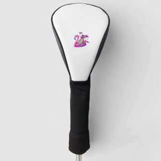 Kat op een zwembad Grappige Spooky Zomer Tussen Ha Golfheadcover