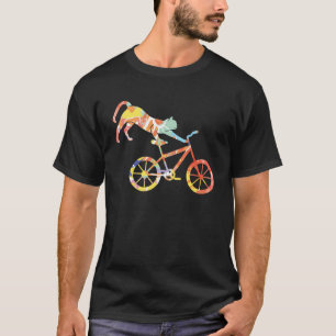 Kat op fiets van BMX Bike Kitten Bike T-shirt