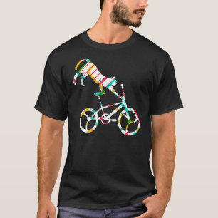 Kat op fiets van BMX Bike Kitten Bike T-shirt