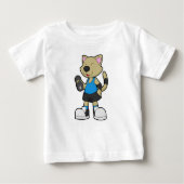 Kat op fitness met Dumbbell (Voorkant)