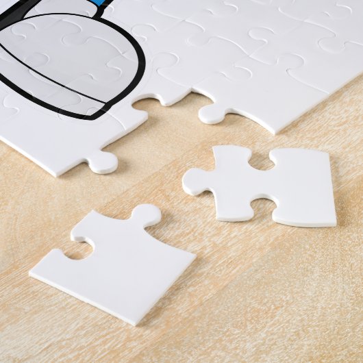 Kat op fitness met Dumbbell Legpuzzel (Zijkant)