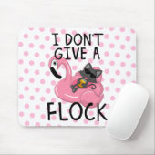 Kat op Flamingo met ananas- en roze pokadots Muismat (Met muis)