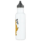 Kat op Gevist met Geviste staaf en vis Waterfles (Rechts)