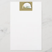 Kat op gouddoos II Briefpapier (Voorkant)