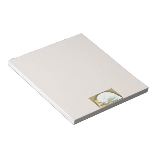 Kat op gouddoos II Notitieblok (Schuin)