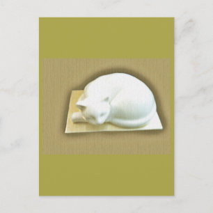 Kat op gouden doos II ansichtkaart Briefkaart