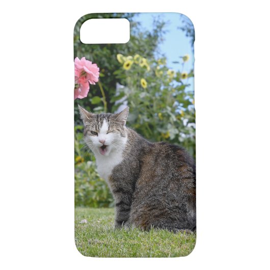 kat op gras Case-Mate iPhone case (Achterkant)