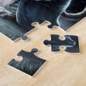 Kat op Halloween. Legpuzzel (Zijkant)