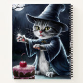 Kat op Halloween. Notitieboek (Achterkant)