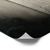 Kat op hek (3) Poster (Hoek)