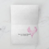 Kat op hek met volle maan valentijn feestdagen kaart (Binnen)