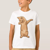 Kat op Hip Hop Dance Dab T-shirt (Voorkant)