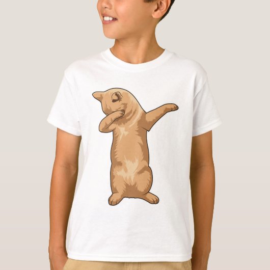 Kat op Hip Hop Dance Dab T-shirt (Voorkant)