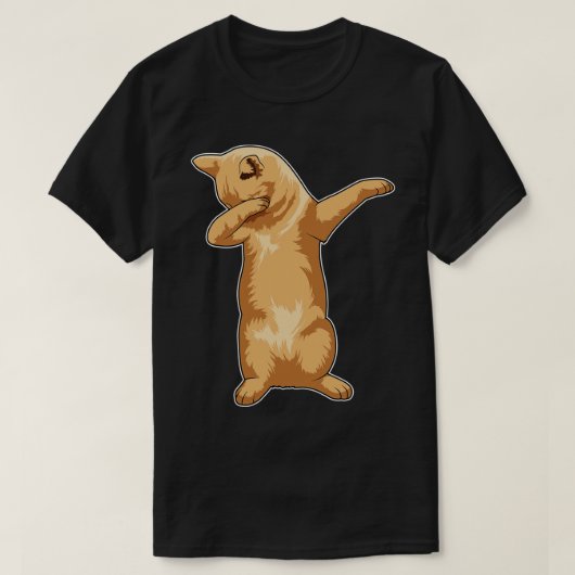 Kat op Hip Hop Dance Dab T-shirt (Design voorkant)