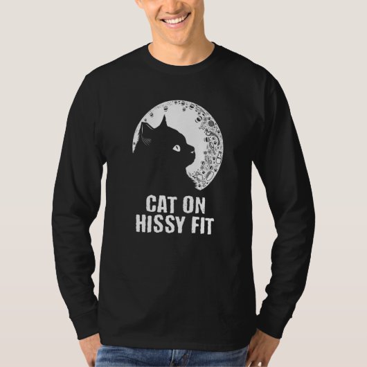 Kat op hoge poten Katten humor Kitten koppels T-shirt (Voorkant)