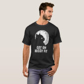 Kat op hoge poten Katten humor Kitten koppels T-shirt (Voorkant volledig)