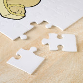 Kat op IJshockey met ijshockeystick Legpuzzel (Zijkant)