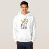Kat op kaasschaap met schaafkop hoodie (Voorkant volledig)