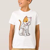 Kat op kaasschaap met schaafkop t-shirt (Voorkant)