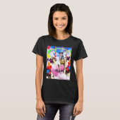 Kat op kameel met sundae t-shirt (Voorkant volledig)