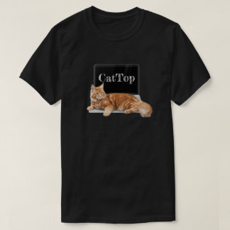 Kat op laptop - CatTop T-shirt