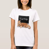 Kat op laptop - CatTop T-shirt (Voorkant)