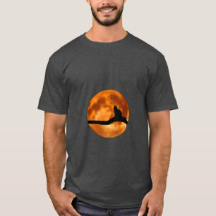Kat op Log Sunset T-shirt