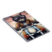 Kat op motor notitieboek (Rechterzijde)