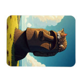Kat op Paaseiland Moai Magneet (Horizontaal)