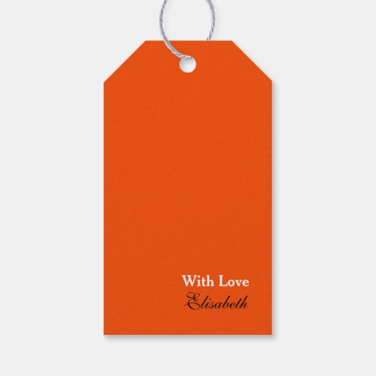 Kat op pomkin Halloween Gift Labels Cadeaulabel (Achterkant)